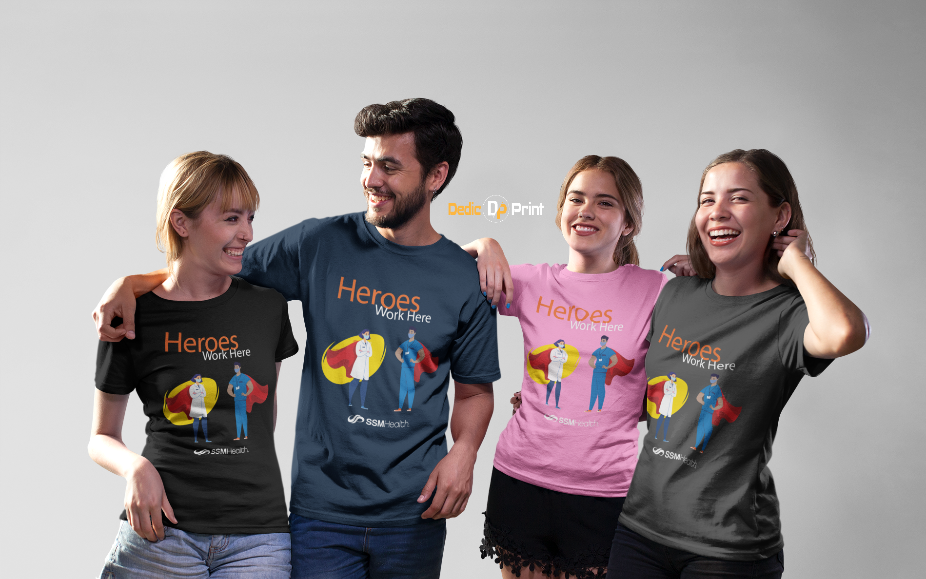 Heroes Work Here SSM Health Unisex T-Shirt | Dedic Print